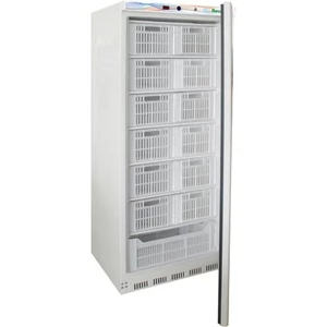 Nagykonyhai mélyhűtőszekrény statikus hűtéssel, műanyag rekeszek számára