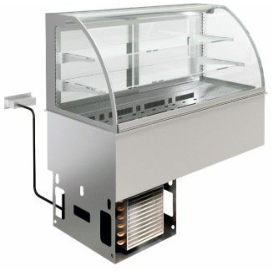 Ventillációs hűtésű beépíthető medence vitrinnel
