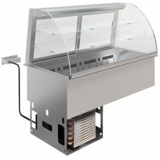 Ventillációs hűtésű beépíthető medence vitrinnel